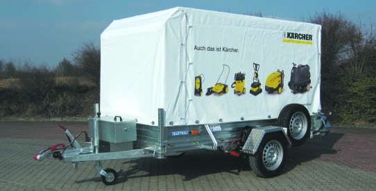 Typ ASB – absenkbarer Einachs-Anhänger mit TopZurr 22